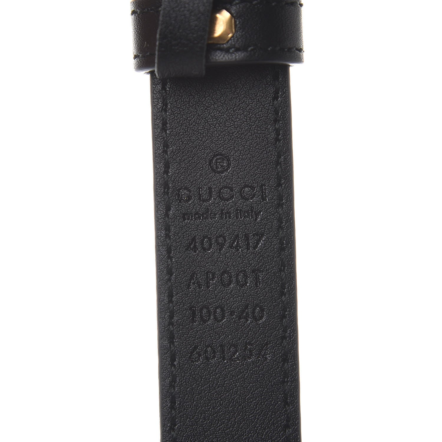 Gucci Calfskin Double G 20mm Belt 100 40 Black 4 of 6
