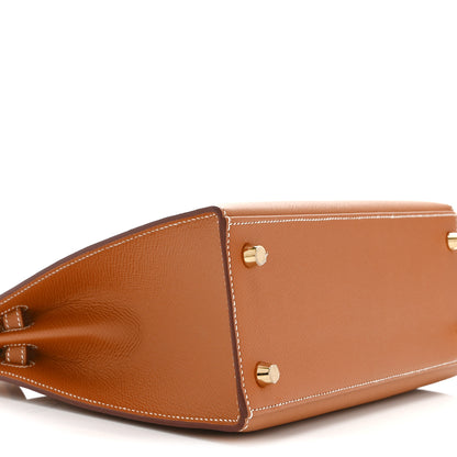 Hermes Epsom Kelly Sellier 25 Gold 9 of 11