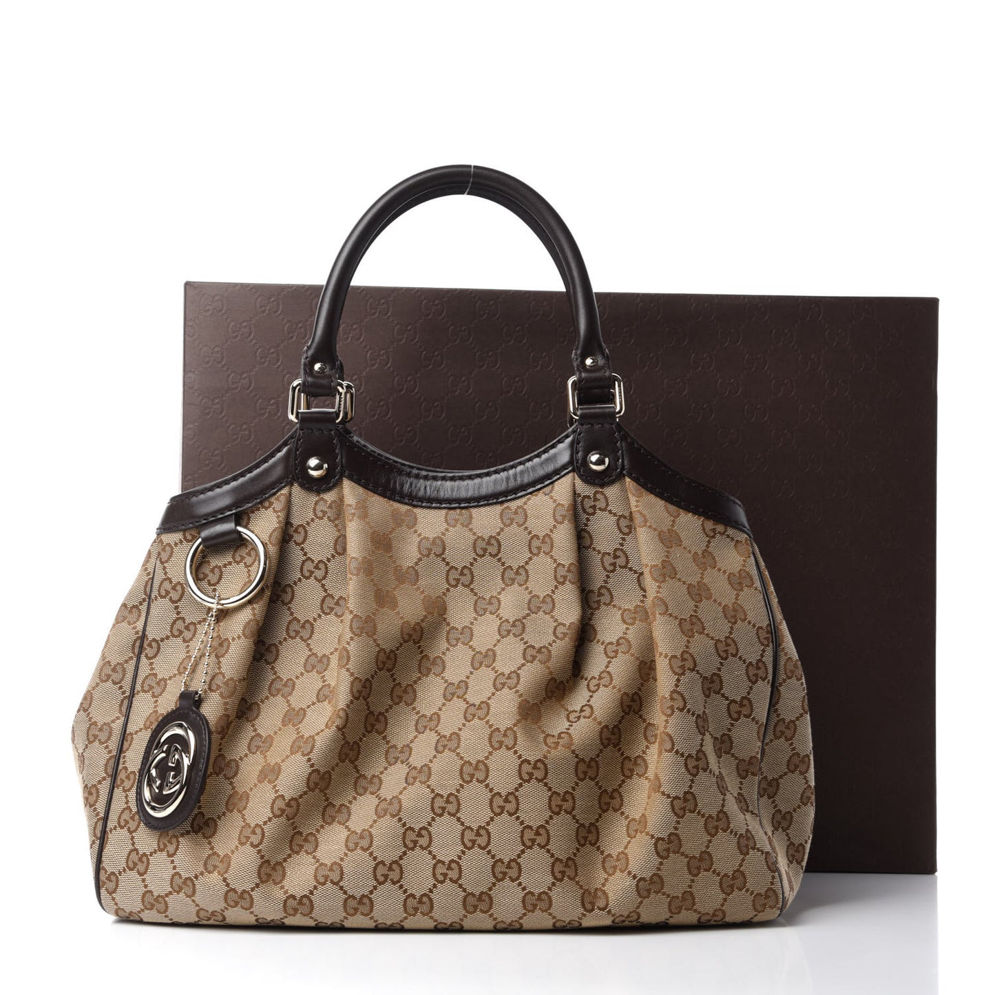 Monogram Medium Sukey Tote Dark Brown