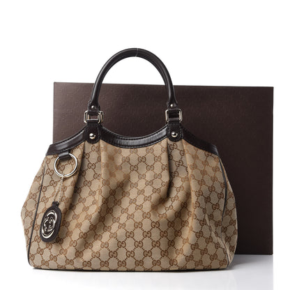 Gucci Monogram Medium Sukey Tote Dark Brown 12 of 12