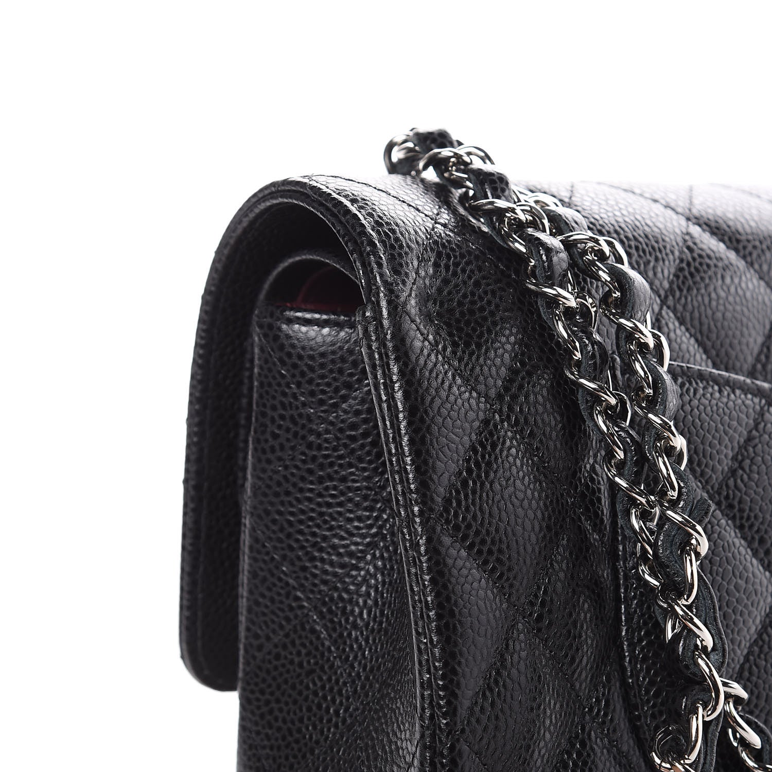 Chanel Caviar Quilted Medium Double Flap Black 11 of 12