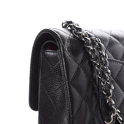 Chanel Caviar Quilted Medium Double Flap Black 11 of 12
