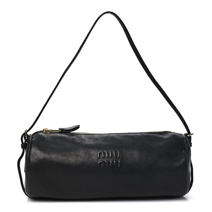 Miu Miu Nappa Aviator Mini Pouch Black 1 of 9