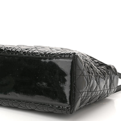 Christian Dior Patent Cannage Medium Lady Dior Black 10 of 10
