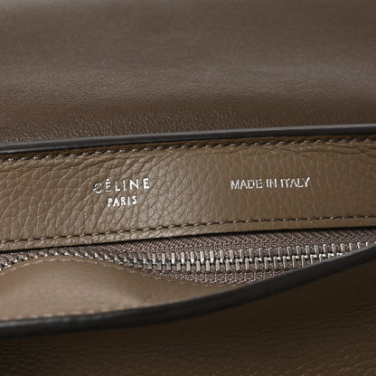 Celine Drummed Calfskin Suede Small Trapeze Souris 5 of 8