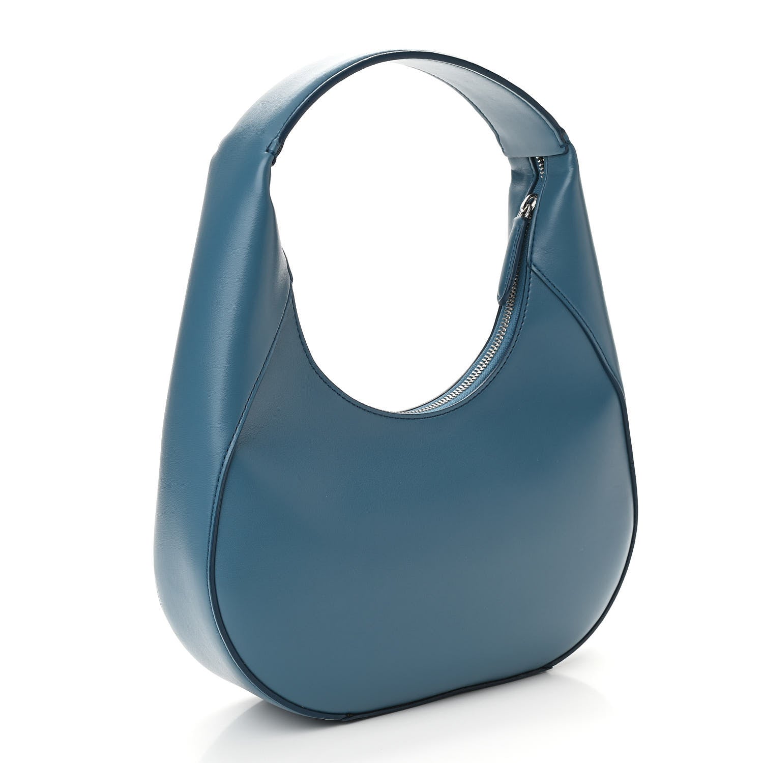 Stella McCartney Eco Alter Nappa Perforated Logo Small Hobo Teal 3 of 9