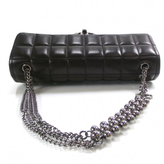 Chanel Lambskin East West Chocolate Bar Chain Flap Black 5 of 14