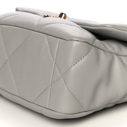 Chanel Lambskin Quilted Medium Chanel 19 Flap Grey 8 of 11