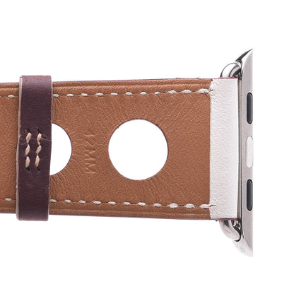 Hermes 42mm Apple Watch Single Tour Rallye Band White Rouge H 7 of 8