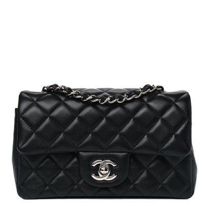 Chanel Lambskin Quilted Mini Rectangular Flap Black 1 of 4
