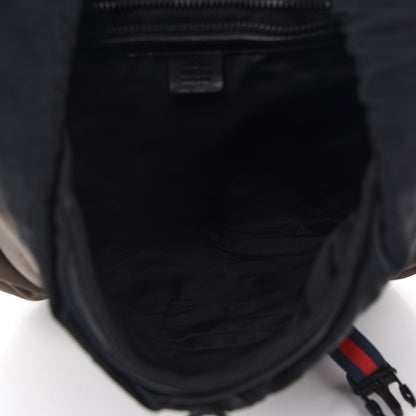 Gucci Techno Canvas Web Double Buckle Backpack Brown 5 of 13