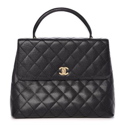 Chanel Caviar Quilted Jumbo Kelly Flap Black 1 of 9