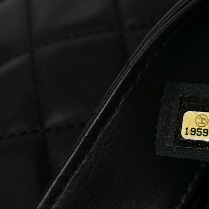 Chanel Lambskin Quilted Jumbo Chanel 3 Flap Bag Black 7 of 10