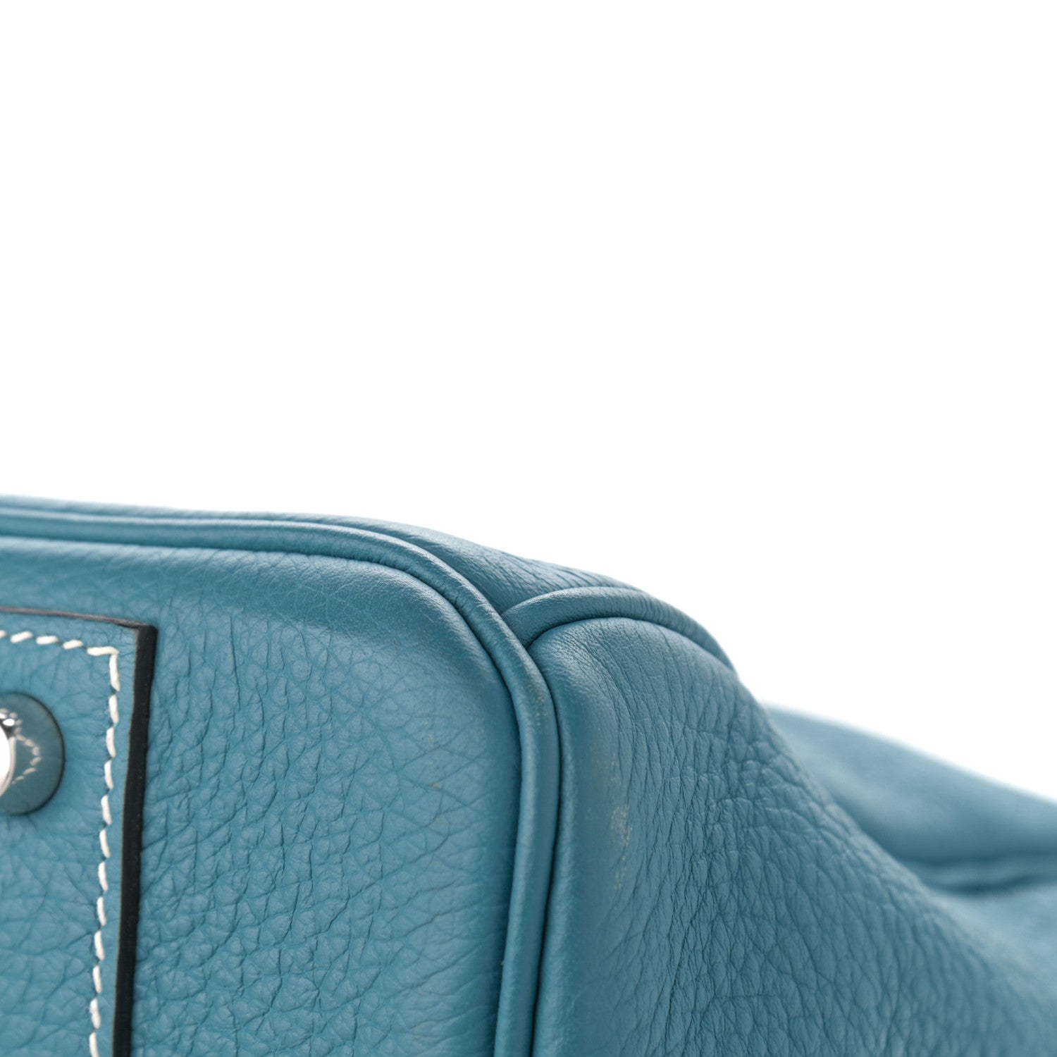 Hermes Taurillon Clemence HAC Travel Birkin 50 Blue Jean 12 of 13