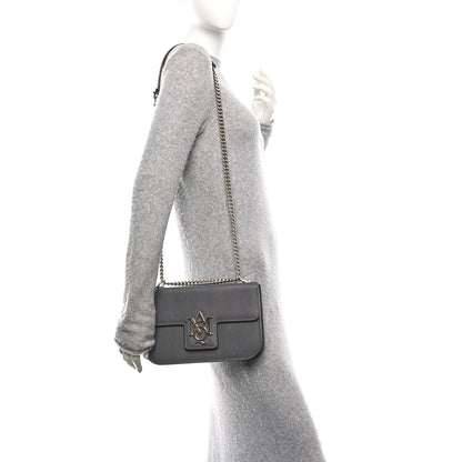 Alexander McQueen Calfskin Medium Insignia Flap Grey 2 of 9