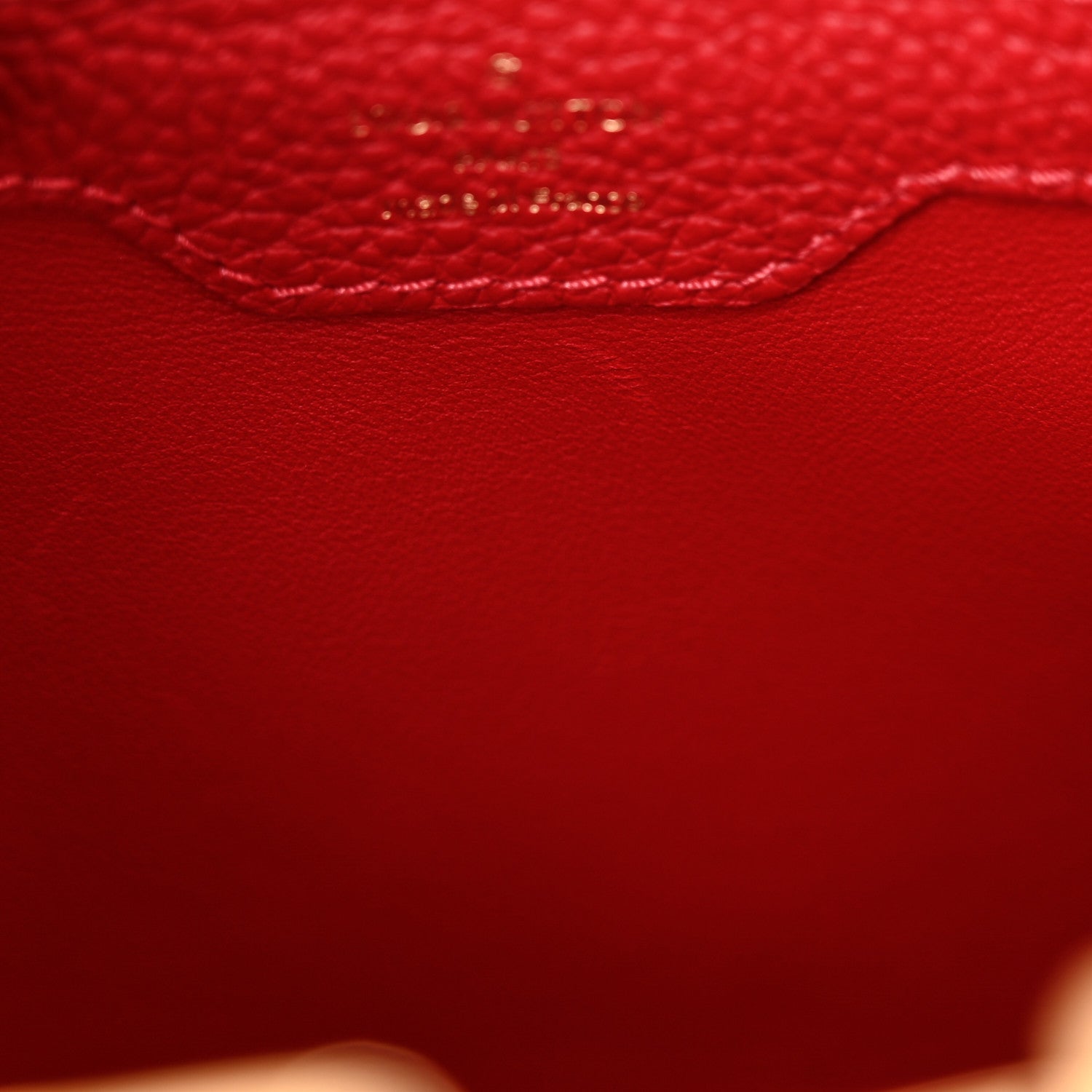 Louis Vuitton Taurillon Capucines PM Scarlet 11 of 16
