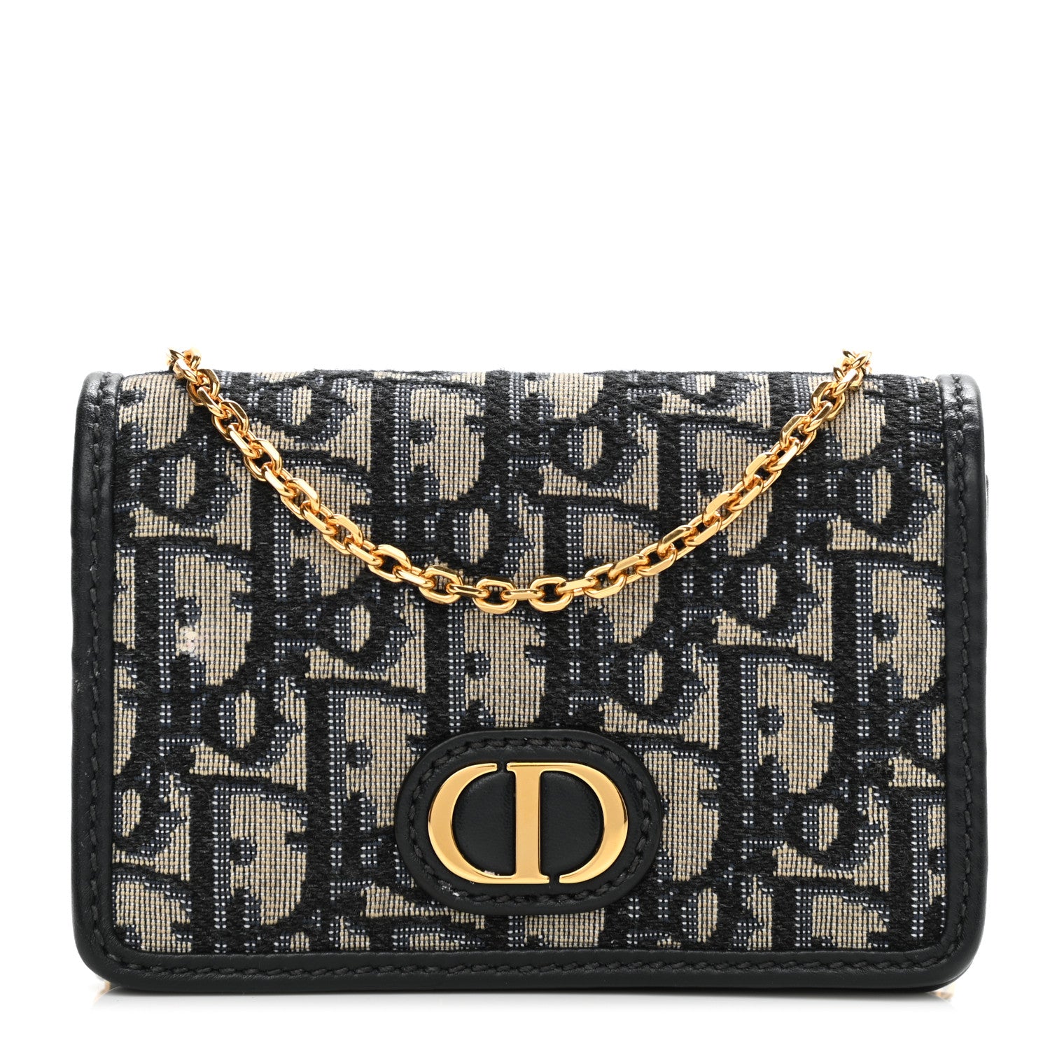 Christian Dior Oblique Nano 30 Montaigne Pouch Blue 1 of 10
