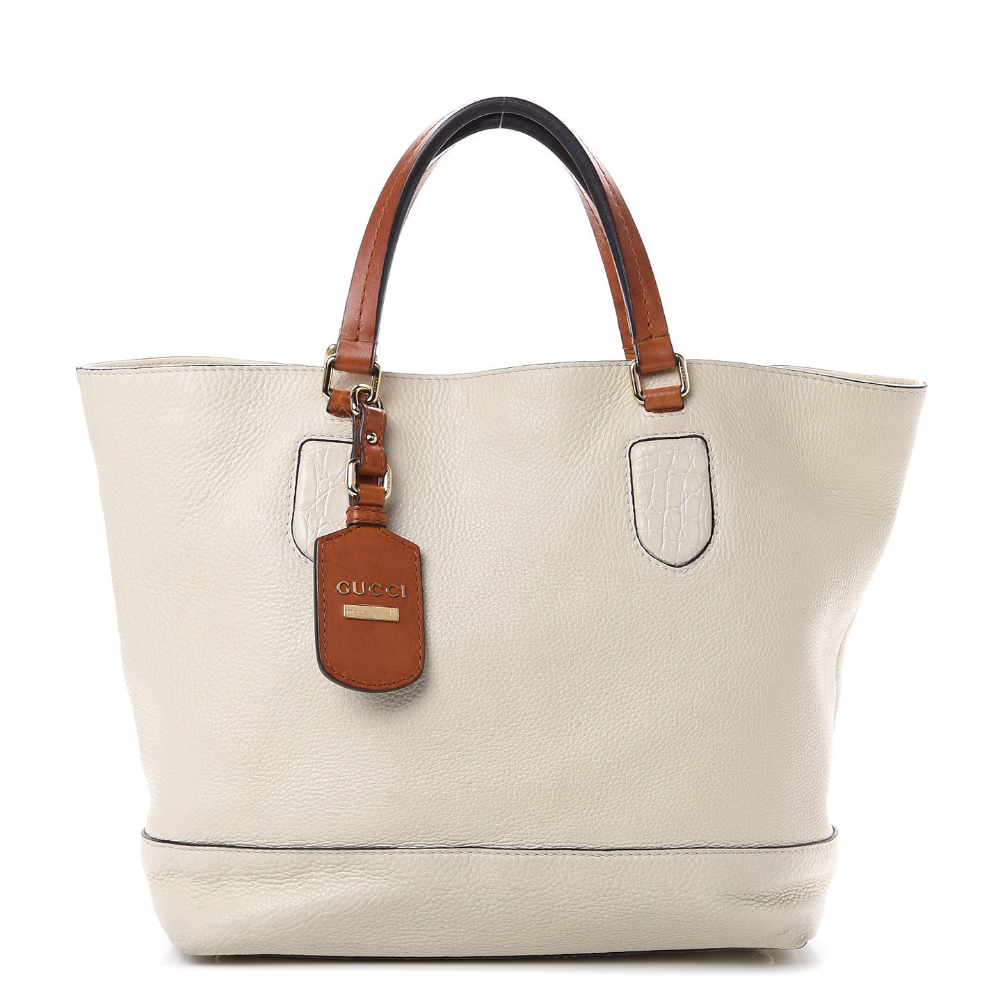 Calfskin Medium Madison Tote Natural