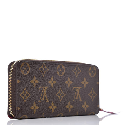 Louis Vuitton Monogram Clemence Wallet Fuchsia 3 of 9
