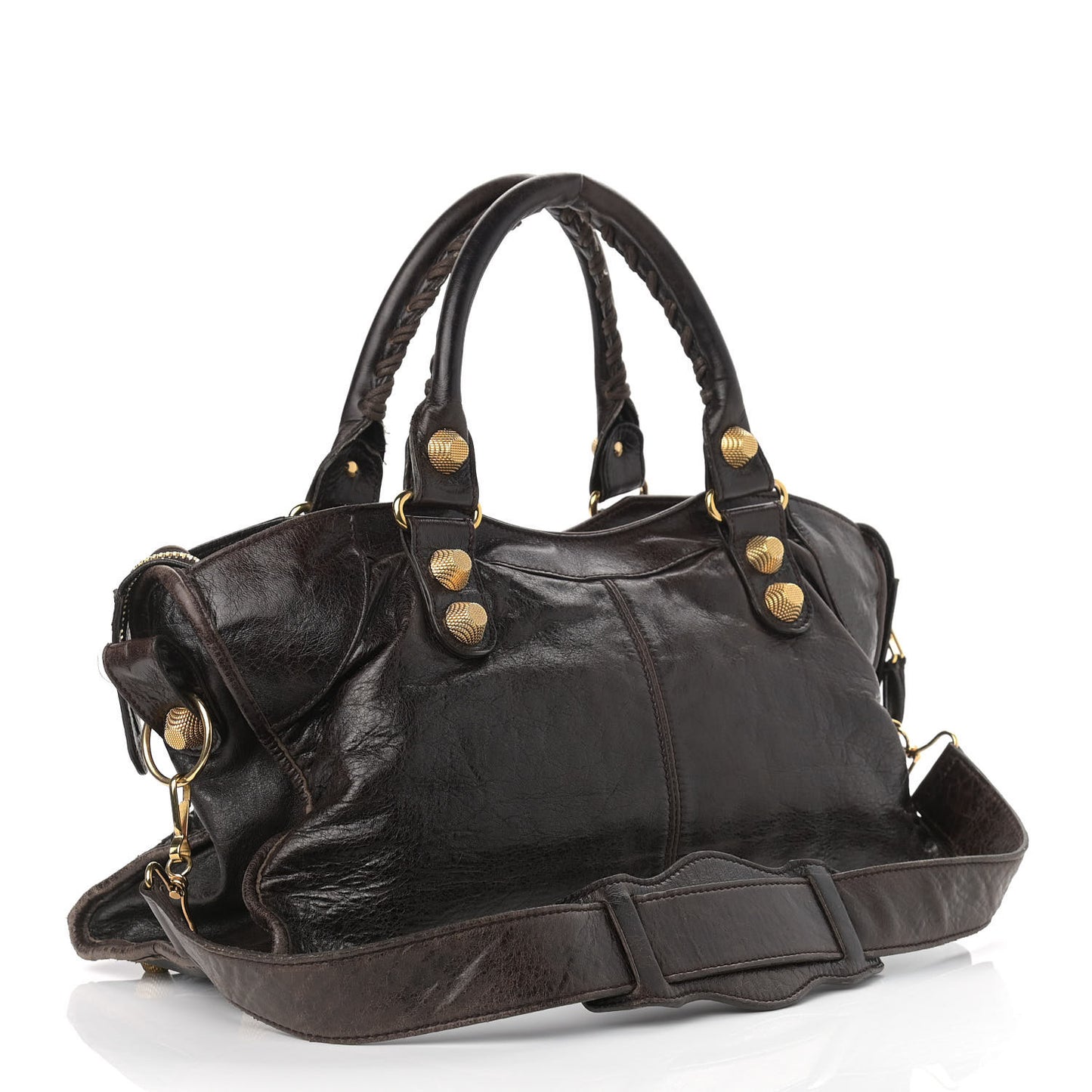 Chevre Giant 21 Gold Hardware Part Time Dark Brown