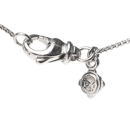 David Yurman 18K White Gold Diamond Quatrefoil Pendant Necklace 5 of 5