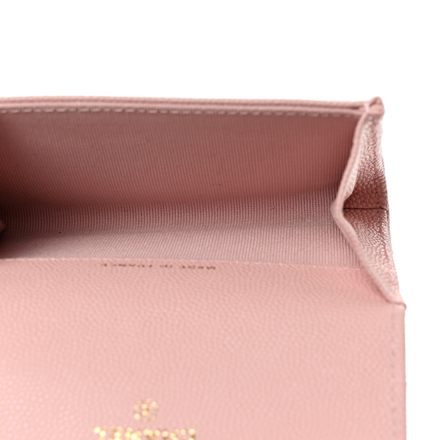 Chanel Caviar Quilted Flap Card Holder Wallet Light Pink 6 of 9