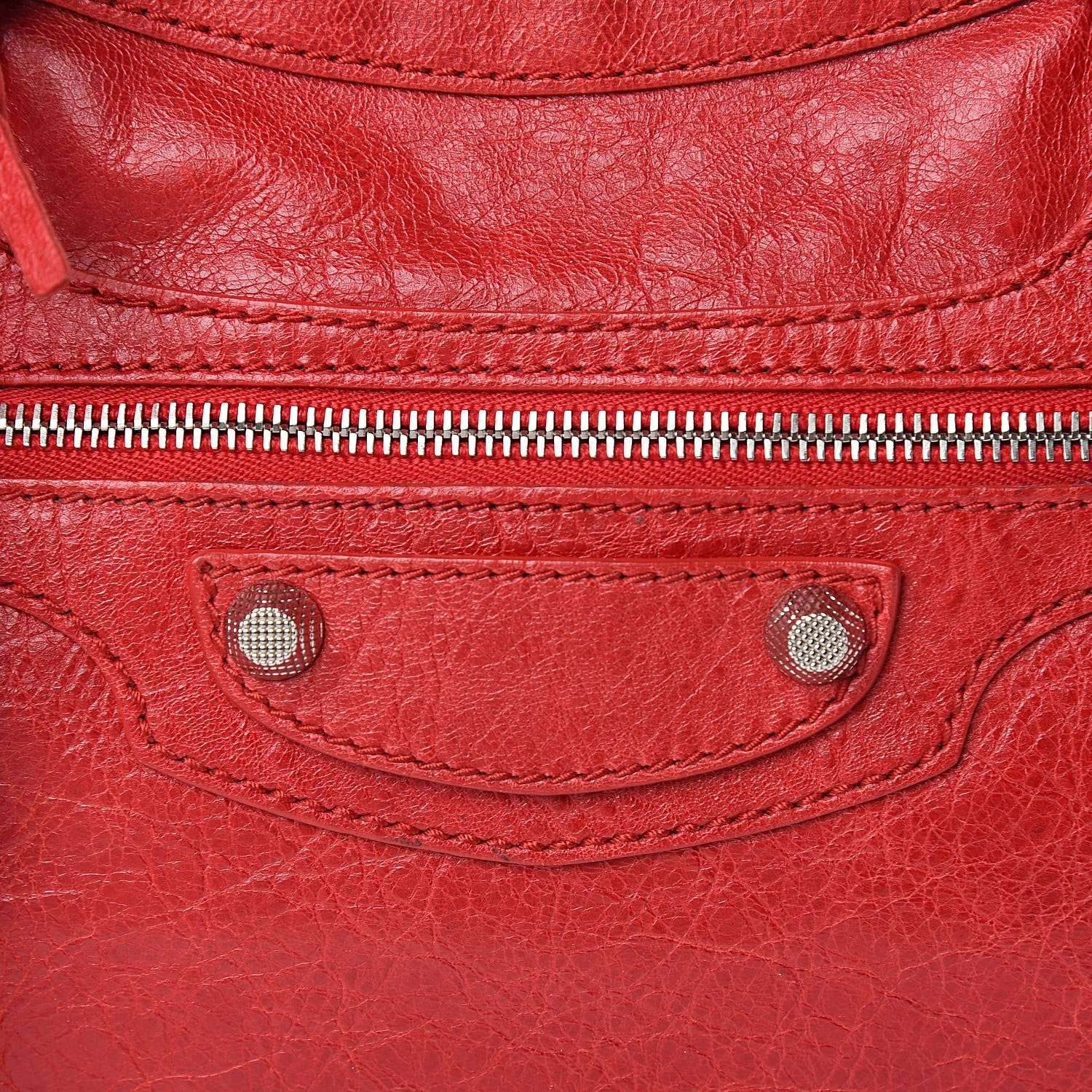 Balenciaga Agneau Giant 12 Silver Hardware Town Rouge Coquelicot 10 of 10