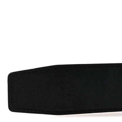 Hermes Epsom Swift 38mm Belt Strap  95 38 Bleu Electrique Black 5 of 5