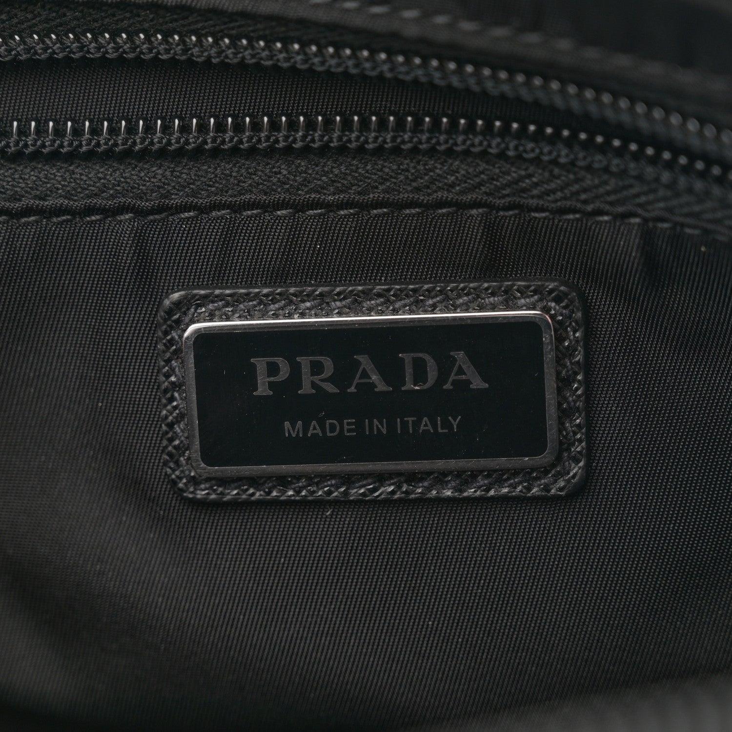 Prada Re-Nylon Saffiano Belt Bag L Black 6 of 12