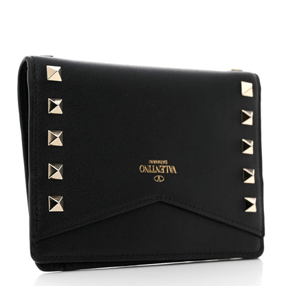 Valentino Garavani Vitello Rockstud Passport Holder Black 3 of 7