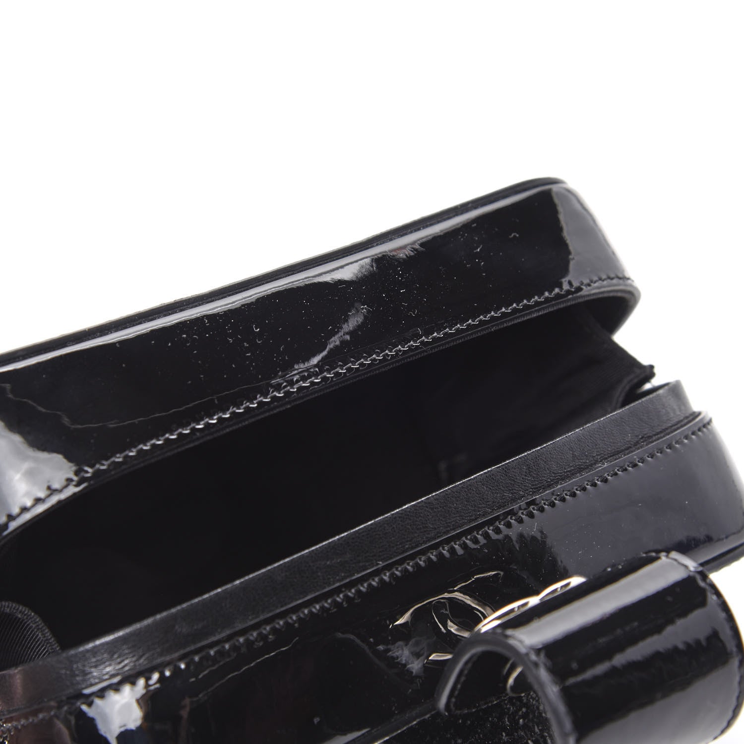 Chanel Glitter Patent Evening On The Moon Camera Case Silver 5 of 11