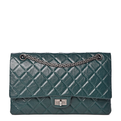 Chanel Aged Calfskin Quilted 2.55 Reissue 226 Flap Green 1 of 13