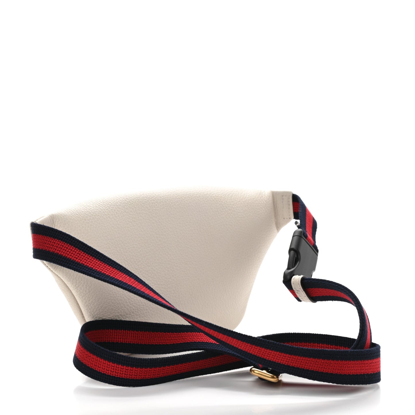 Grained Calfskin Small Logo Belt Bag White