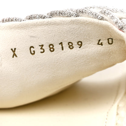 Chanel Braided Knit CC Mules 40 Ecru 8 of 9