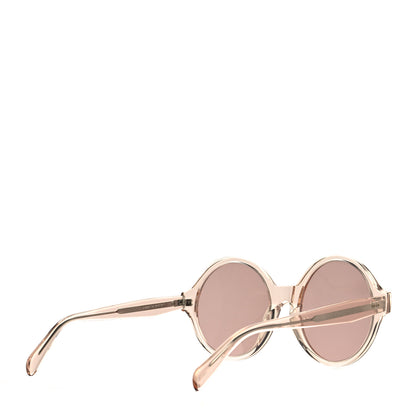 Celine Round Sunglasses CL 40051/I Transparent Light Pink 4 of 6