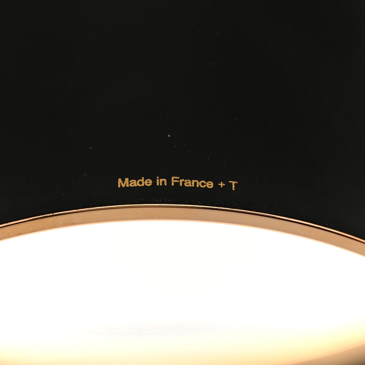 Enamel Printed Harnais Des Presidents Extra Wide Bracelet 62 Black