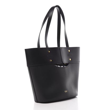 Chloe Smooth Grained Calfskin Small Aby Tote Black 4 of 10