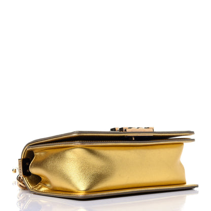 Chanel Metallic Patent Calfskin Quilted Small Boy Flap Gold 4 of 12