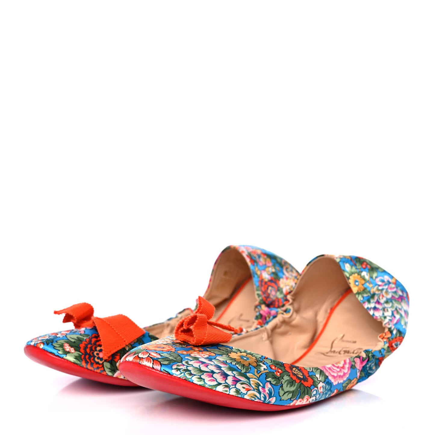 Nappa Air Loubi Flores Ballet Flats 39 Multicolor