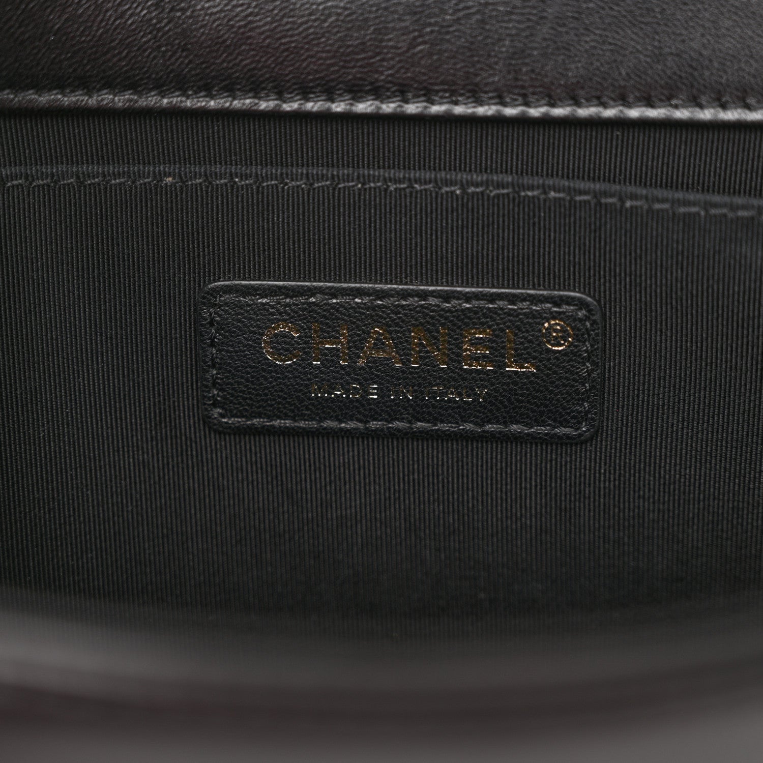 Chanel Fabric Chevron Braided Medium Boy Flap Black Navy 6 of 13