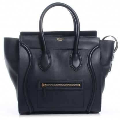 Celine Smooth Calfskin Mini Luggage Navy 1 of 9
