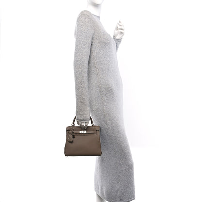 Hermes Togo Kelly Retourne 25 Etoupe 2 of 11