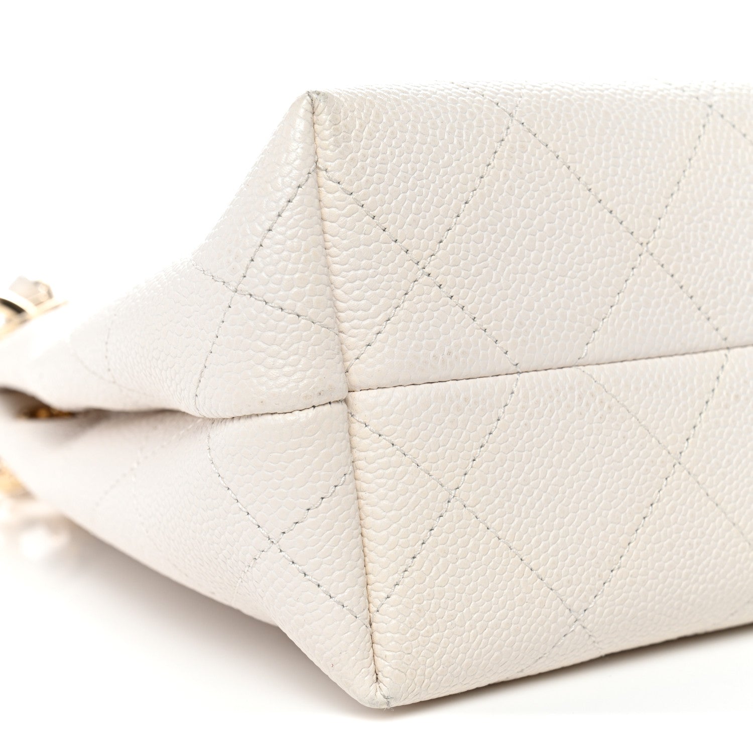 Chanel Caviar Quilted Small City Walk Hobo White 9 of 12