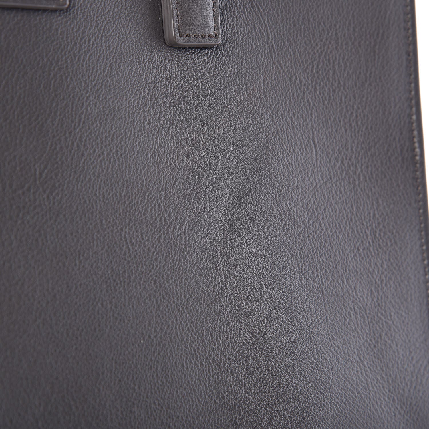 Saint Laurent Calfskin Small Monogram Cabas Grey 10 of 11