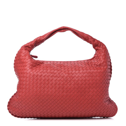 Bottega Veneta Nappa Intrecciato Large Veneta Hobo Red 1 of 10