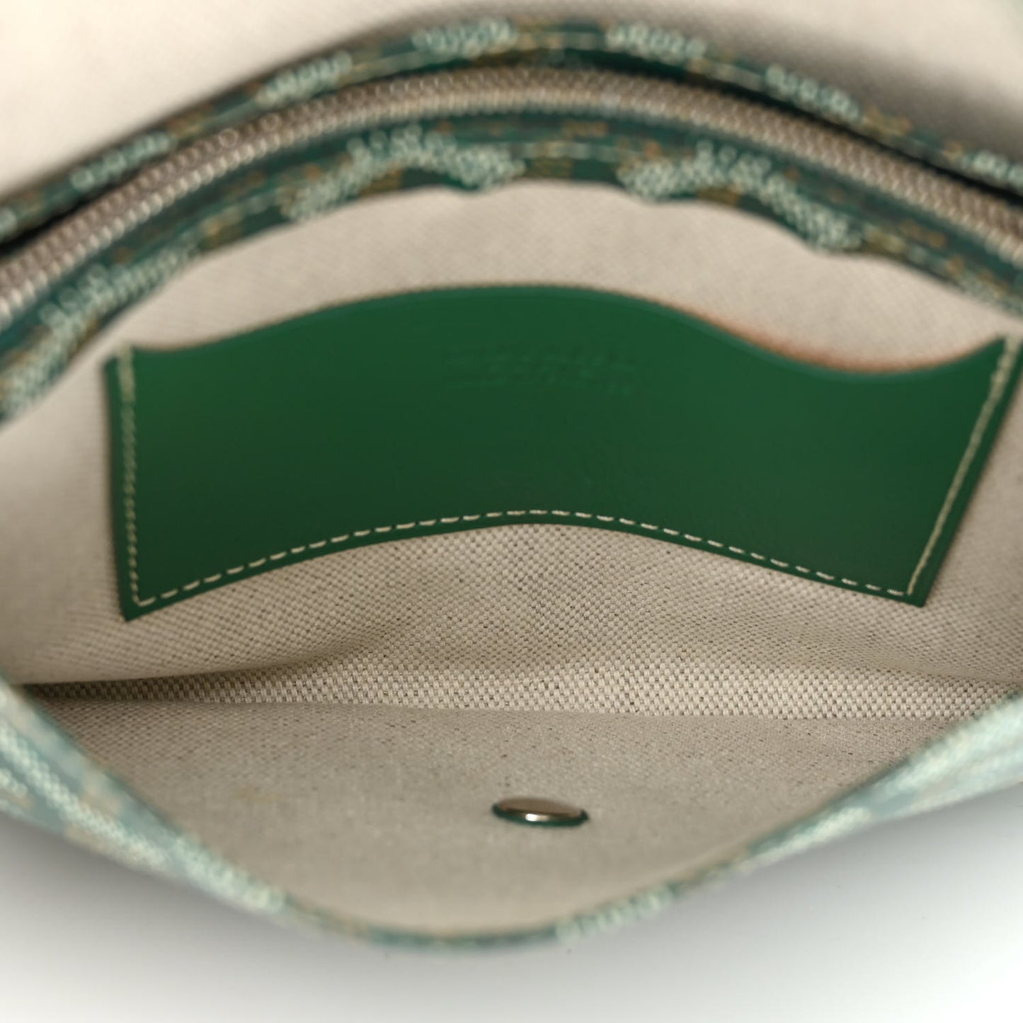 Goyardine Plumet Wallet Clutch Green