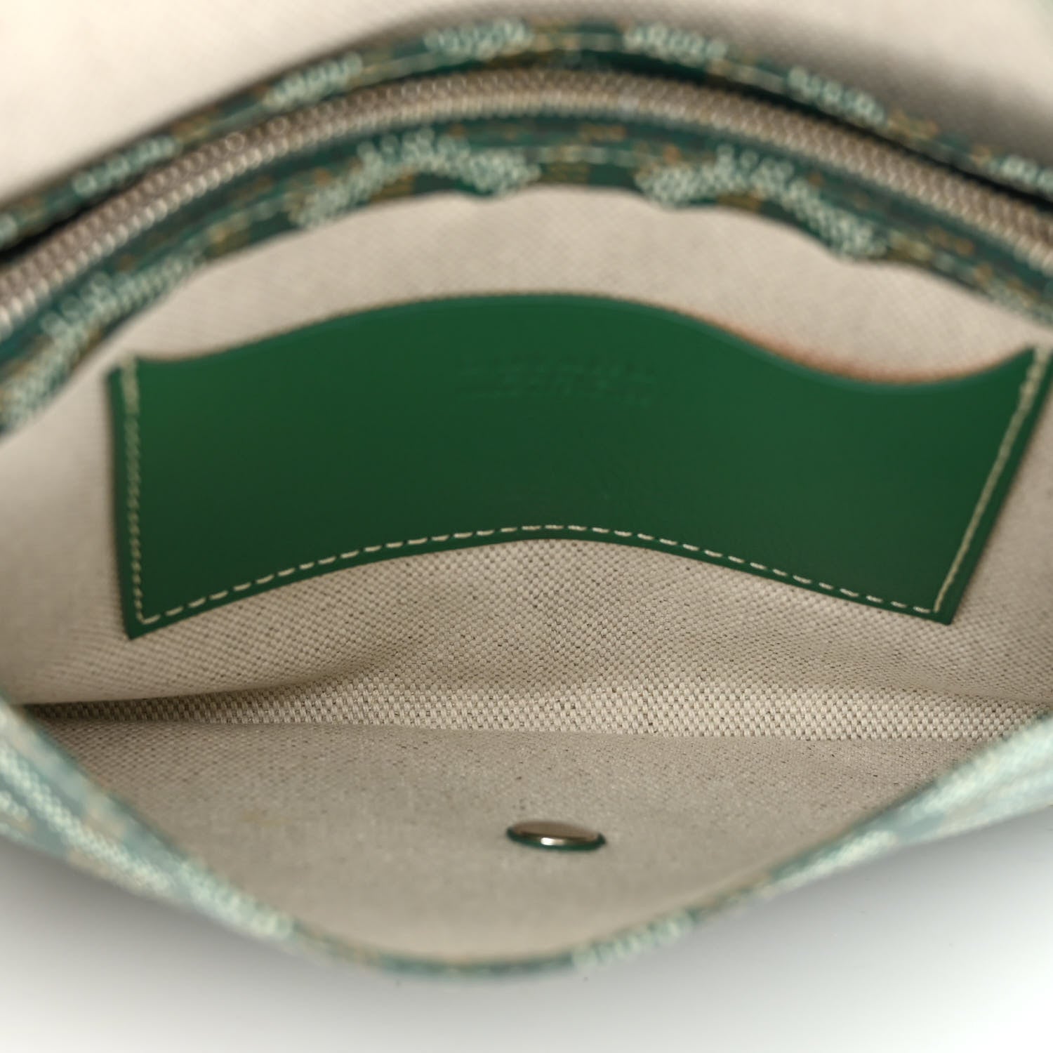 Goyard Goyardine Plumet Wallet Clutch Green 6 of 12