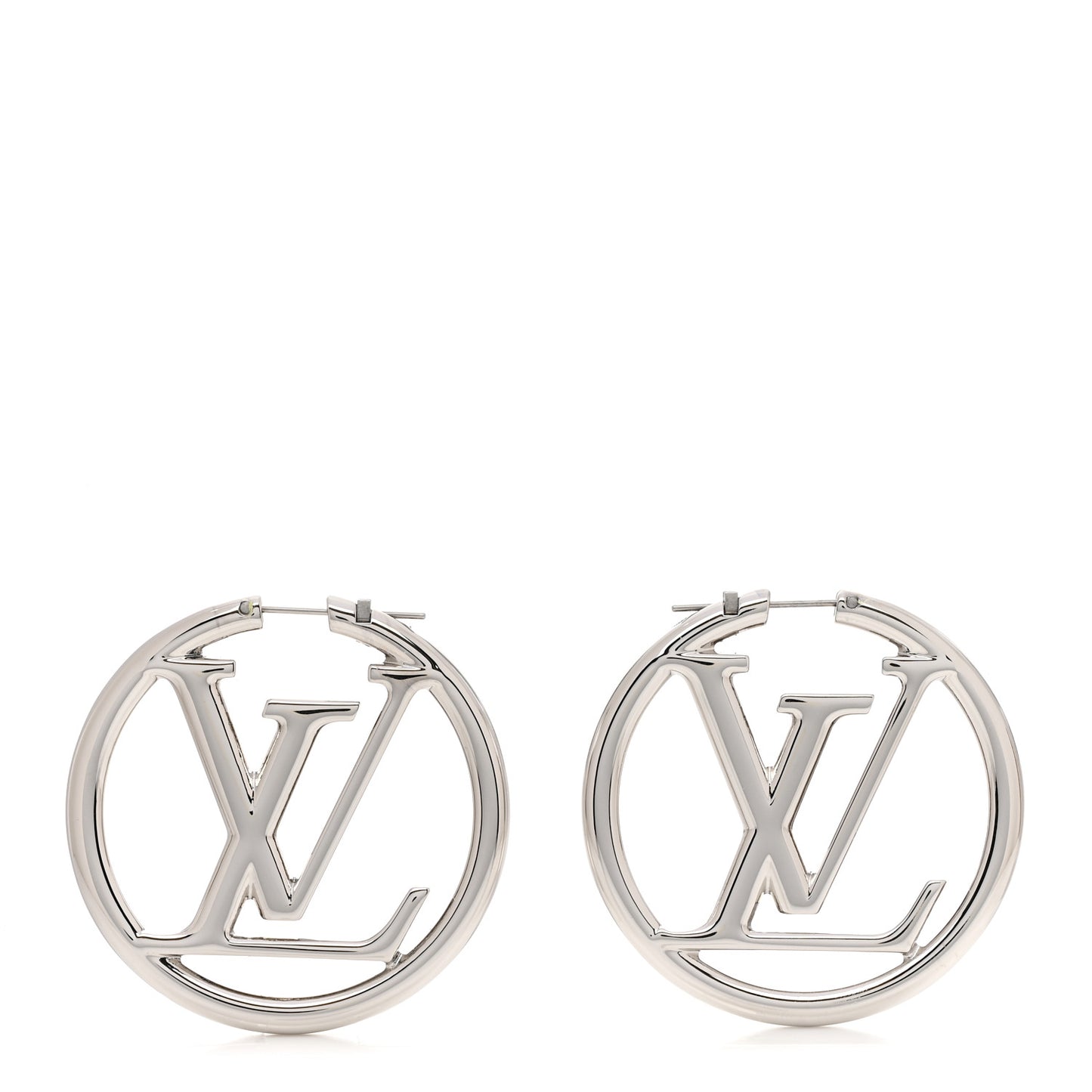 Palladium Louise Hoop Earrings Silver