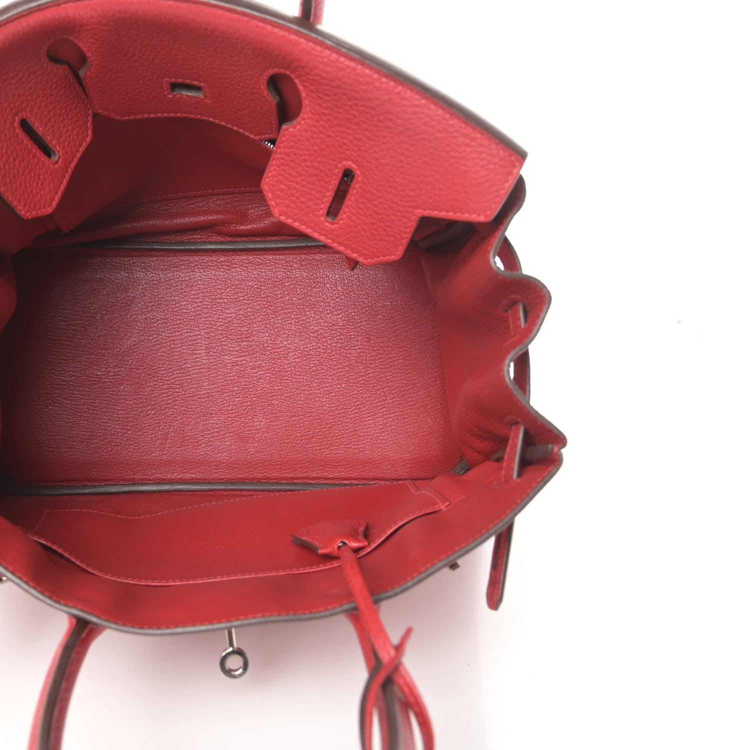 Hermes Taurillon Clemence Birkin 30 Rouge Casaque 5 of 15