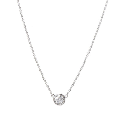 Tiffany Platinum Diamond .30ct Elsa Peretti Diamonds by the Yard Pendant Necklace 4 of 6